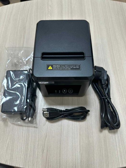 Принтер чеков 80мм с авто резчиком Xprinter USB+LAN универсал Гарантия