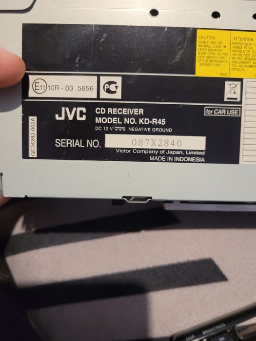 Radio cd jvc kd rd45