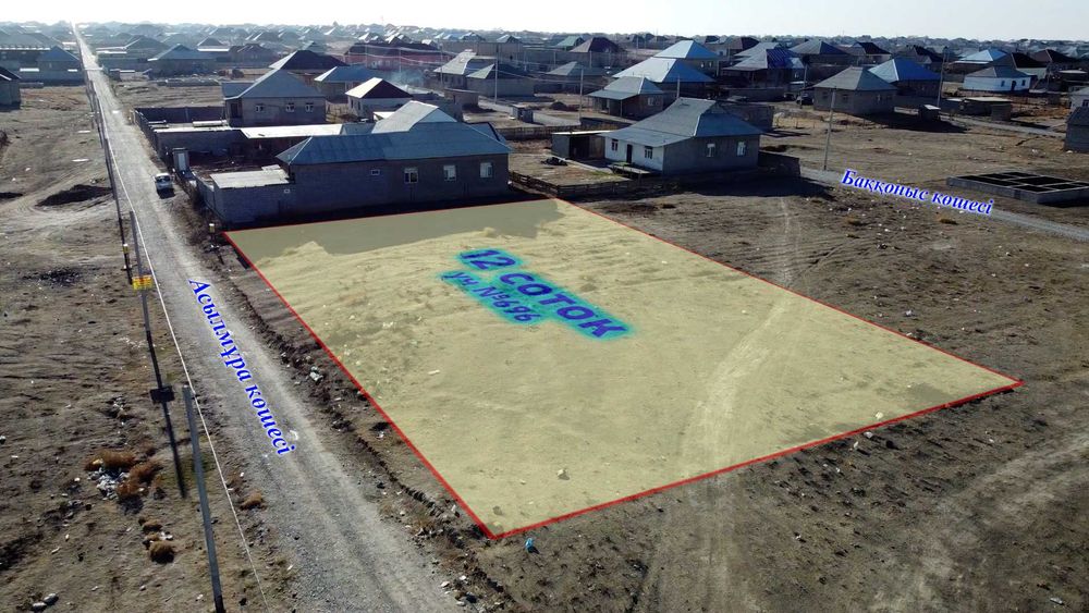 Участок сатылады Шубарсу е/м, Асылмұра көшесі, уч №696 - 12 соток