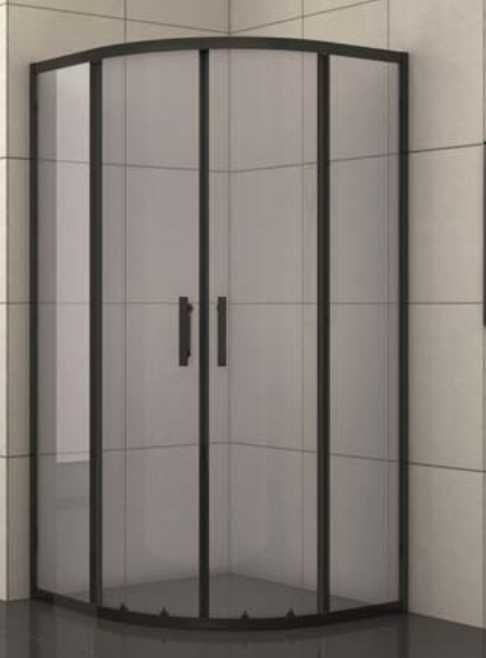 Душ Кабина - Черна 86см с поддушов профил