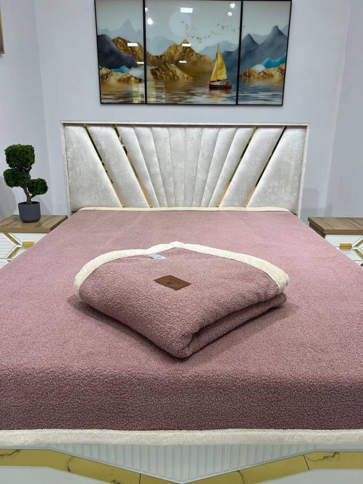 Зимний тёплый плед барашка TEDDY