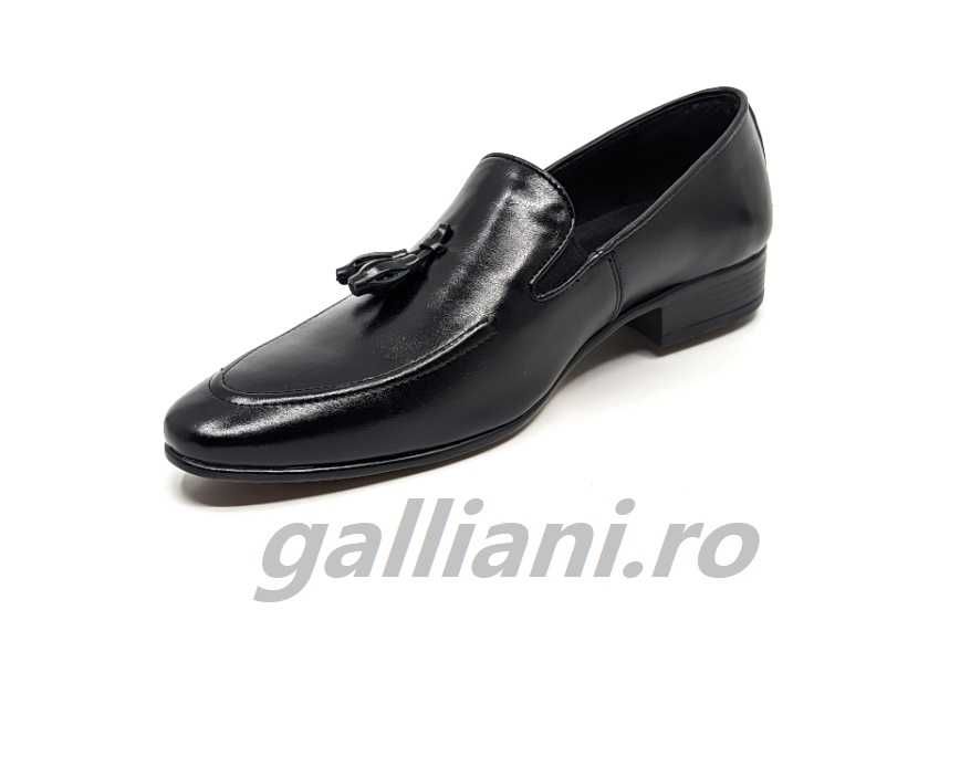 Pantofi eleganti cu ciucuri-barbati-piele naturala