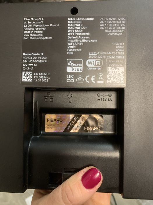 Sistem Fibaro Home center 3