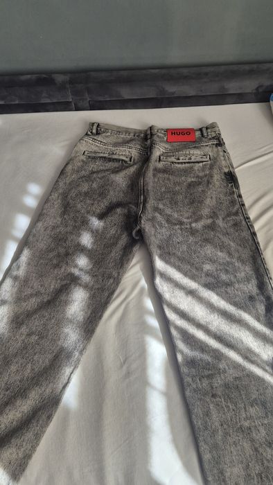 Blugi Hugo, baggy marimea S/M, gri