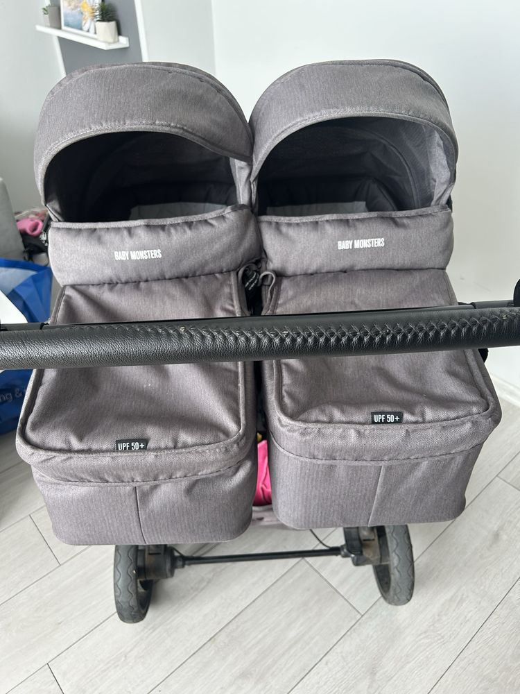 Количка за близнаци Baby Monsters Easy Twin 3