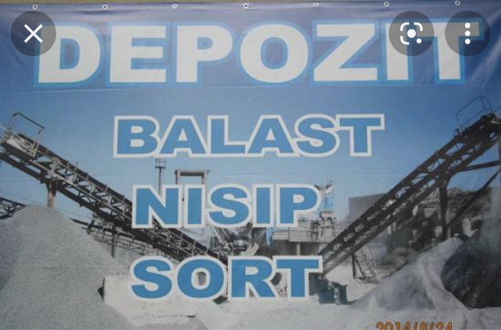 Balast,nisip,sorturi Pamant Negru