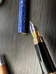 stilou 90's Diplomat, black/blue placat cu aur