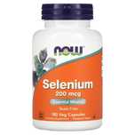 NOW Foods, селен 200 мкг, selen 200, selenium 200mcg, силен, целен