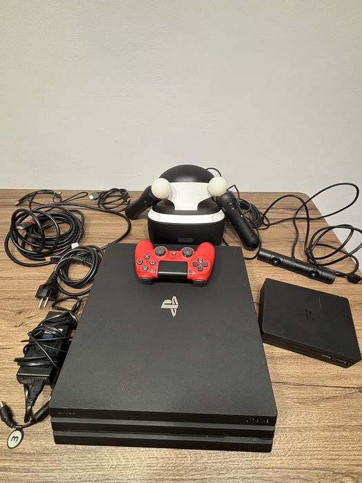 Ps4 PRO+ PS VR Headset (kit functionare completa)+20 jocuri (optional)