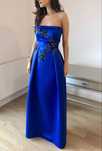 Rochie tafta Blue Royal