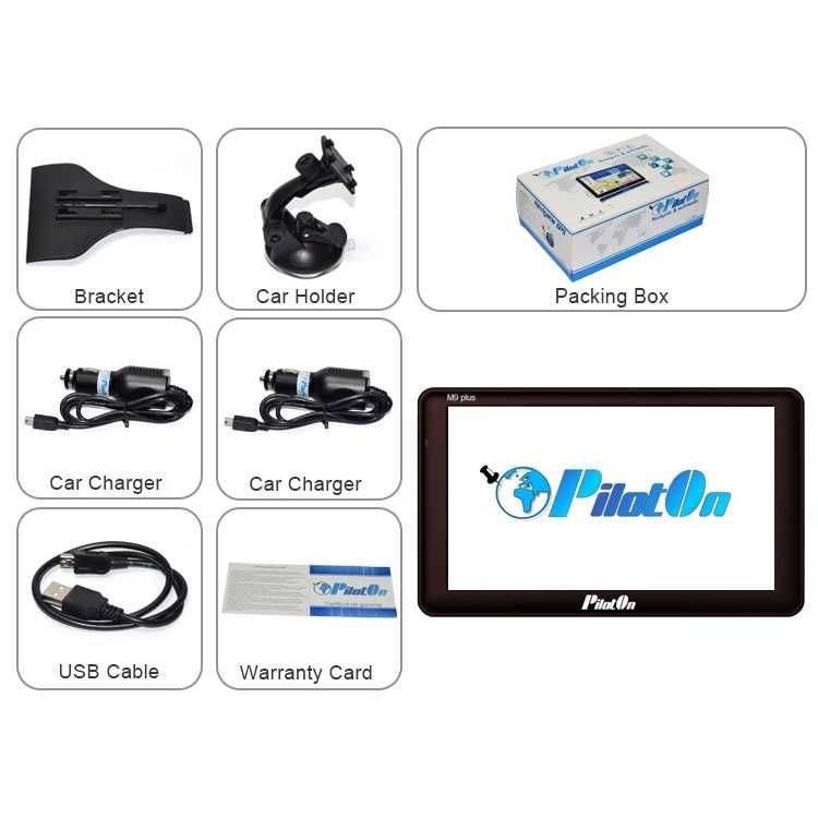 Gps PilotOn M9+ 2 softuri cu Harti Here & TomTom - DISCOUNT 10 LEI