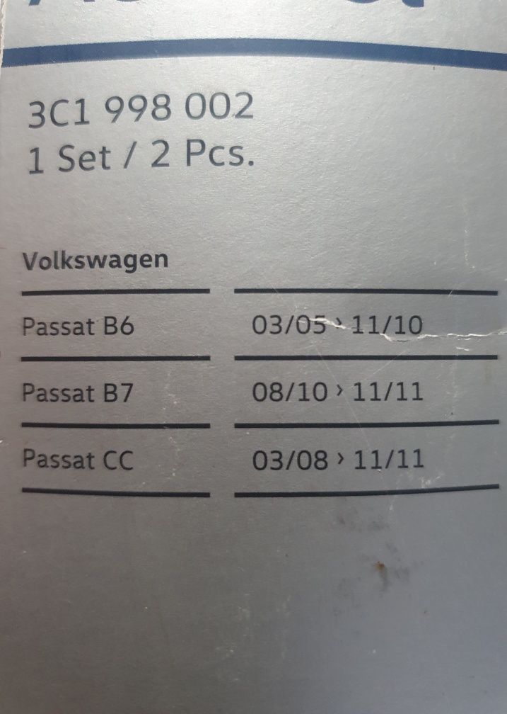 Ștergătoare volkswagen passat b6, b7, cc. Originale
