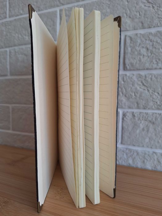 Бележник от висококачествена естествена кожа - ръчно изработен