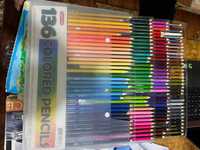 136 colors pencils