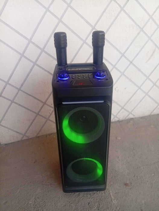 Bluetooth колонка караоке 2 микрофона