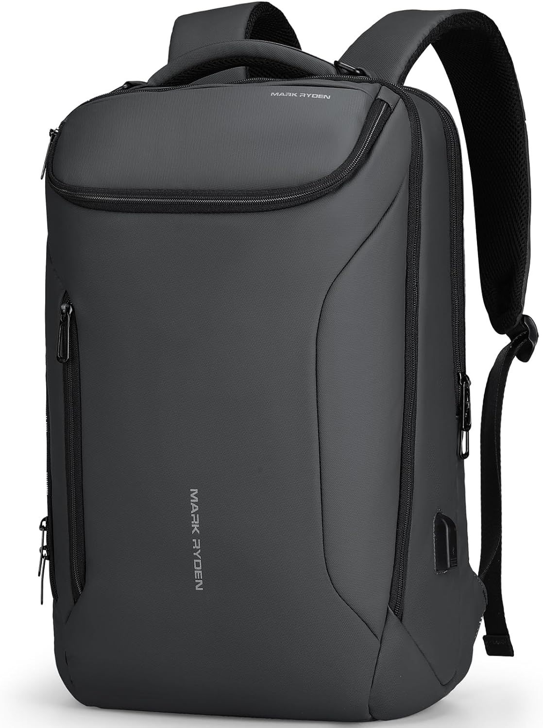 Rucsac barbati Mark Ryden Smart , Laptop de 17.3, rezist la apa, gri