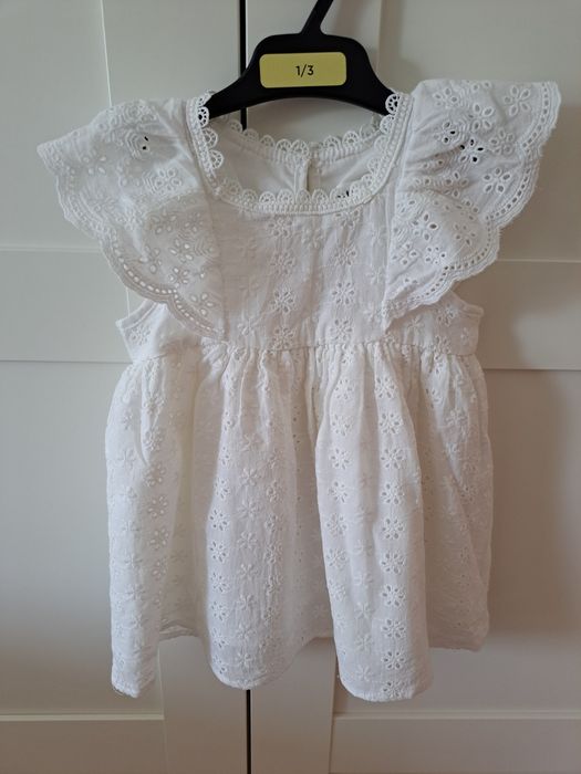 Rochie alba 9-12 luni