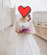 Свадебное платье за 13 тыс тенге