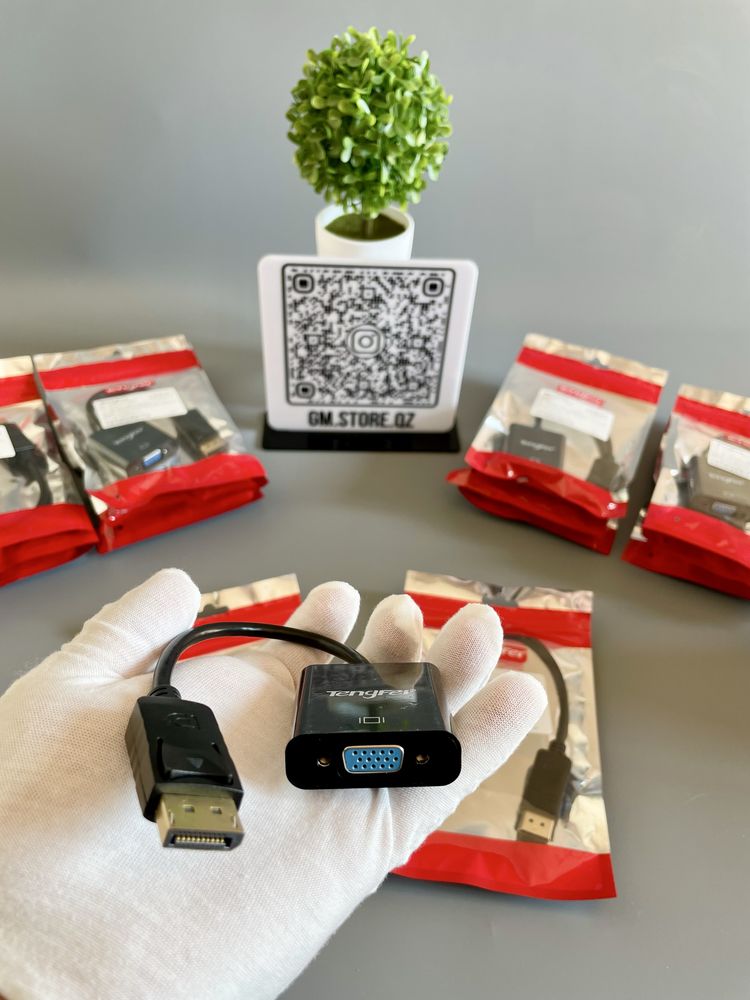 Адаптер HDMI - VGA, DispalyPort - VGA