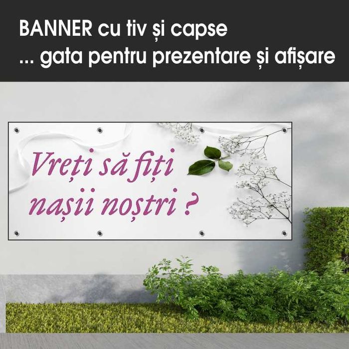 Bannere cu mesaj aniversar sau pentru evenimente private!