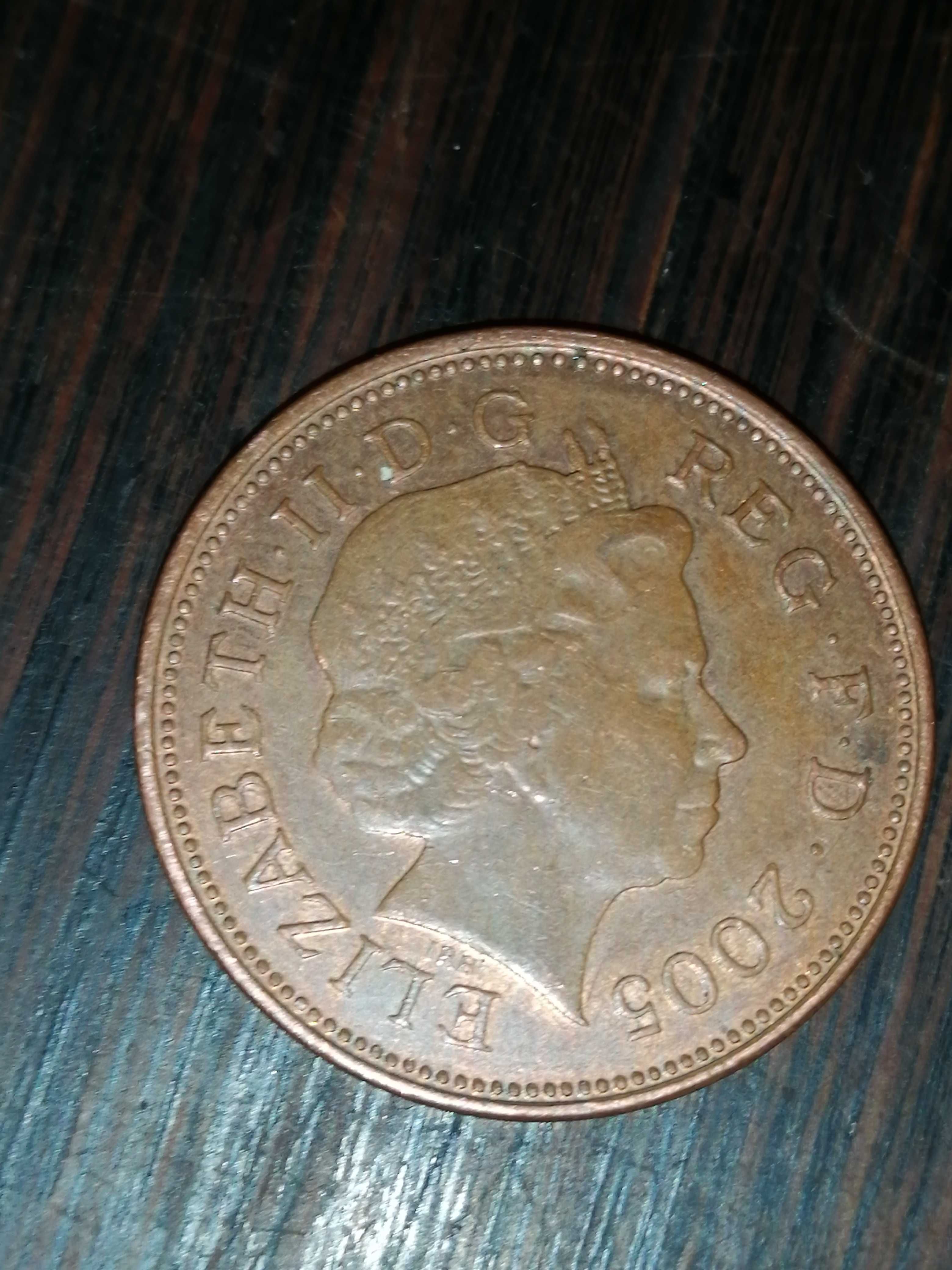 2 New pence. 5 lei din anul 1978