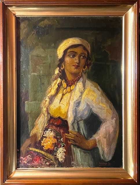 ”ȚĂRĂNCUȚĂ” Tablou VECHI,  AUTENTIC, Vastag Gyorgy (1834-1922) 70x50+R