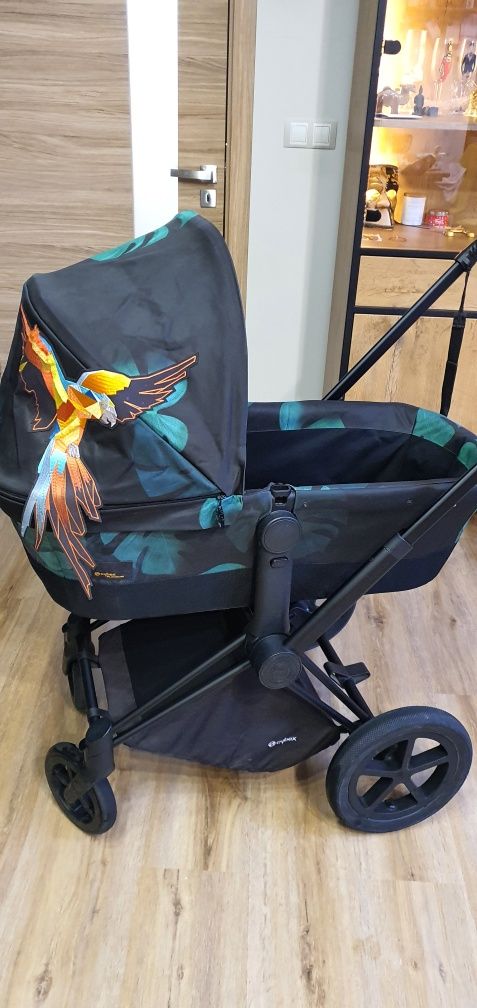 Бебешка количка Cybex Priam Platinum Birds of Paradise