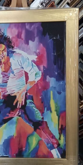 Продавам картина с поп идола Майкъл Джексън