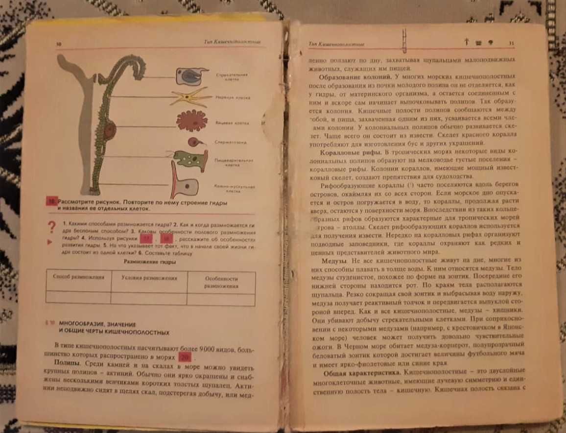 Учебник Биология 7-8 класс 1989г, 9 класс Цузмер и др. 1990г. СССР