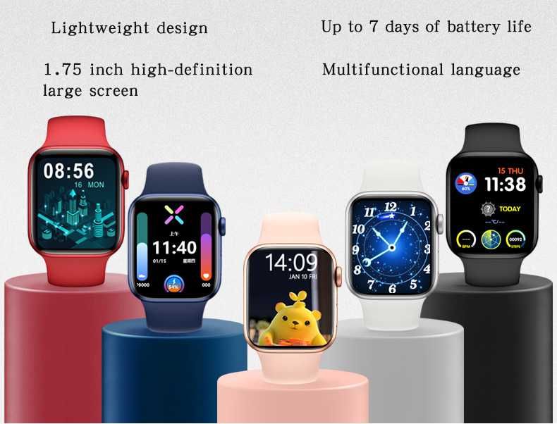 Смарт часовник HW22 PRO, Спортна фитнес гривна, Apple 6 Smart iWatch