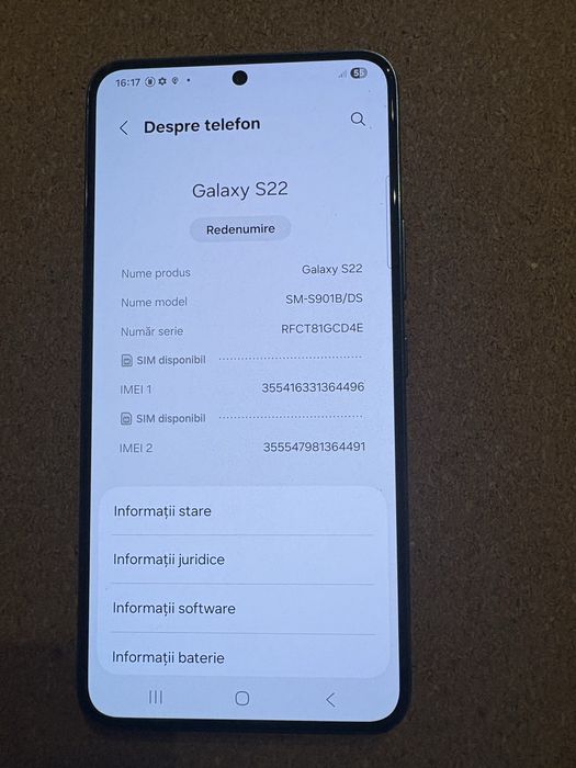 Samsung S901 Galaxy S22 dual sim 128 Gb ID-XXL2463