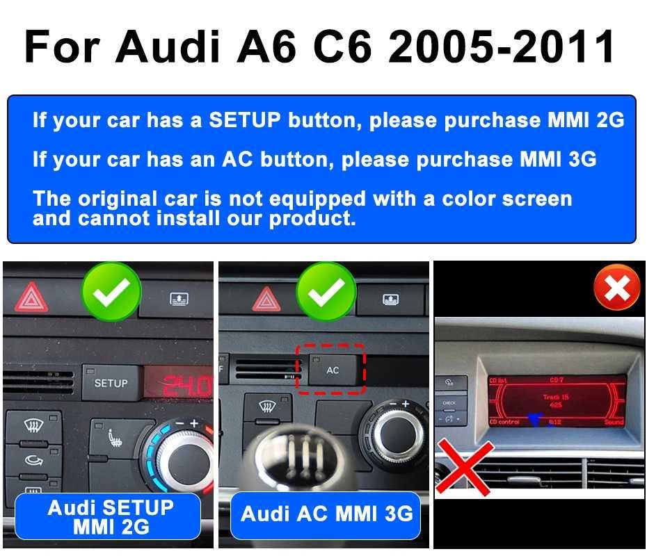 Multimedia audi a6 c6 2005 - 2011g