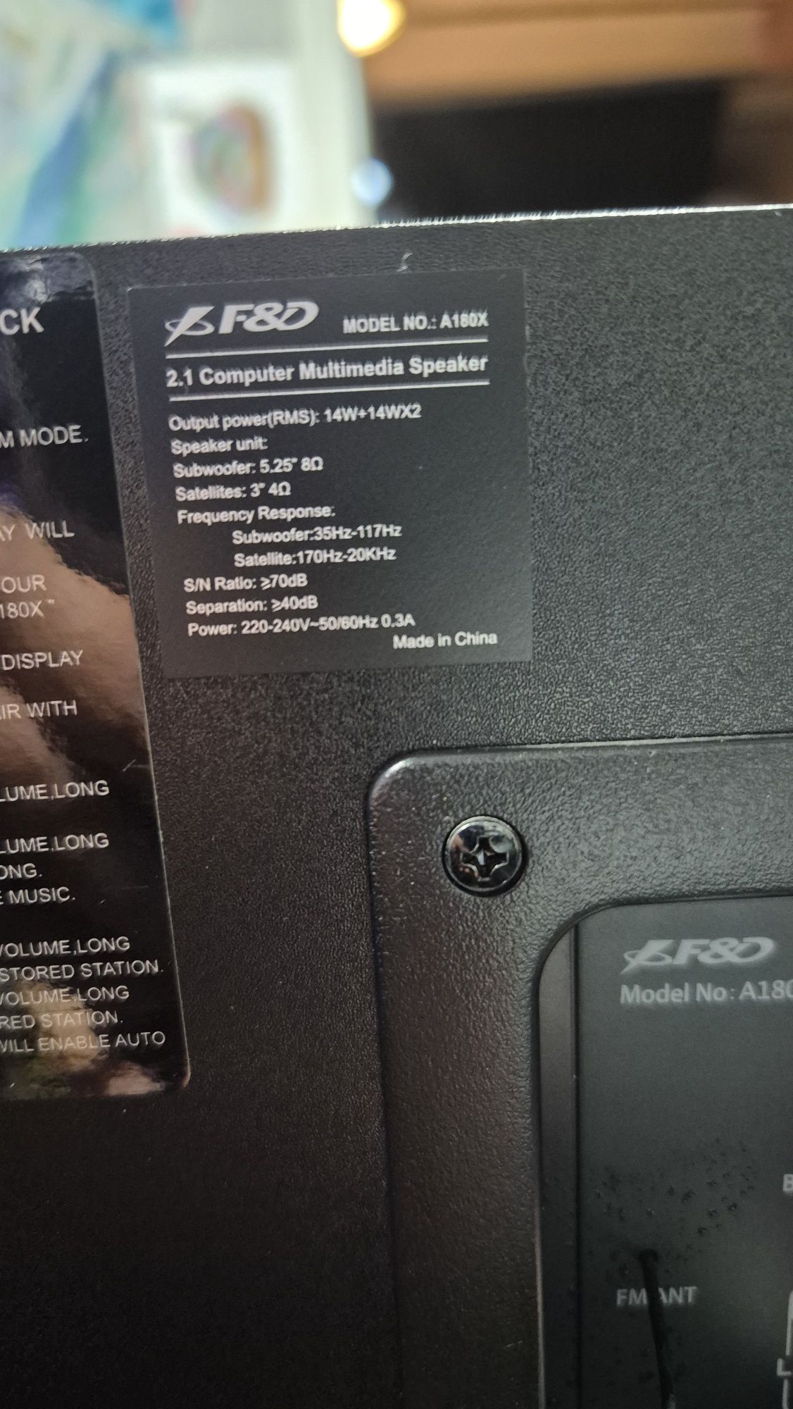 Аудио система fenda a180x