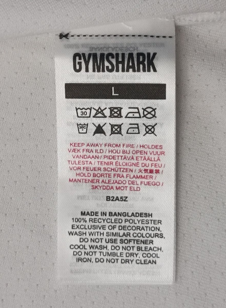 Gymshark оригинална тениска L спорт фланелка