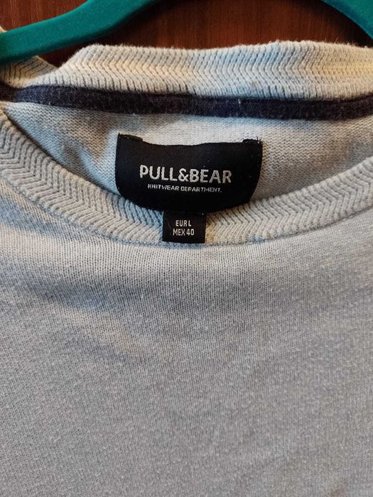 Bluza albastru Pull & Bear L