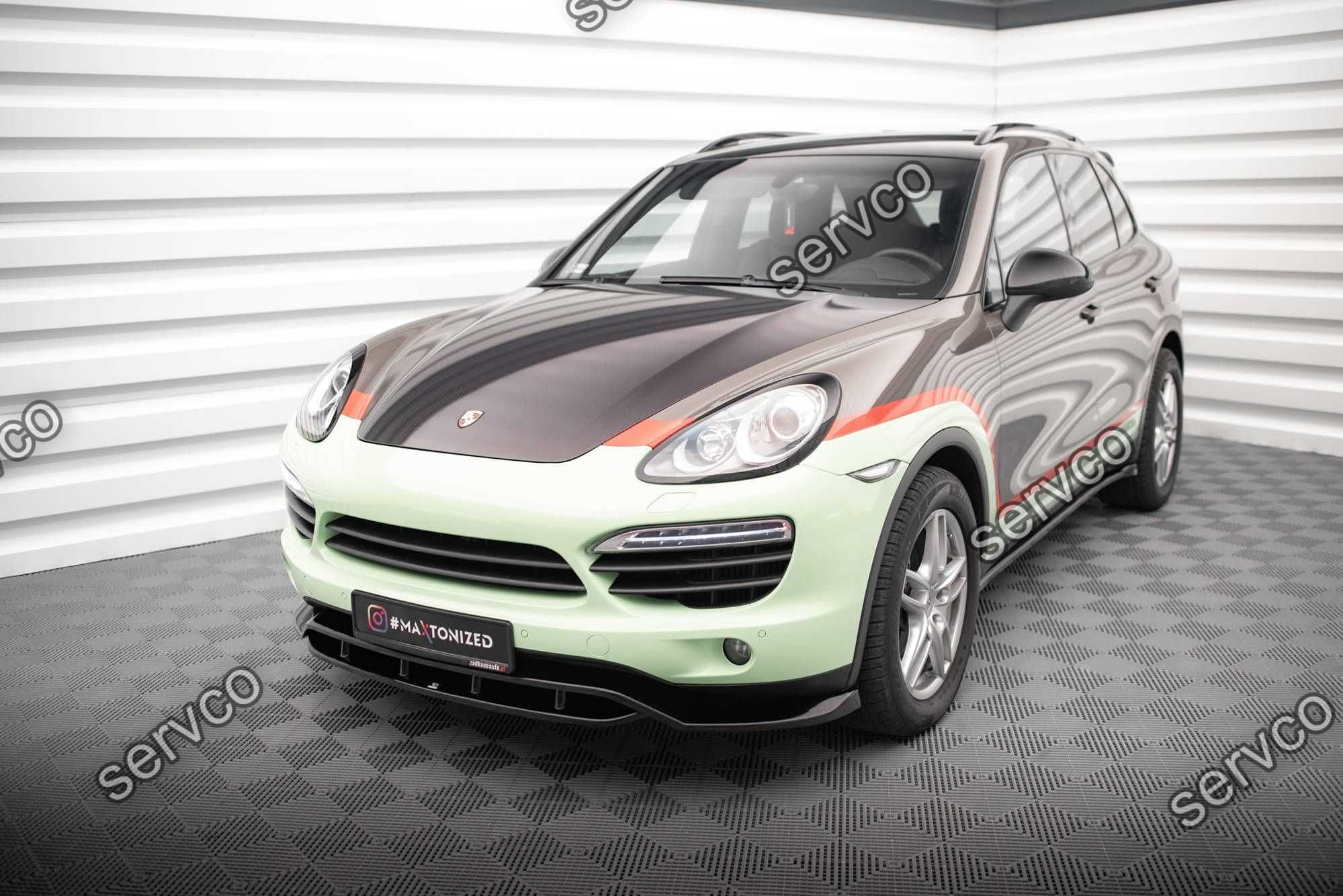 Prelungire bara fata Porsche Cayenne Mk2 2010-2014 v1 - Maxton Design