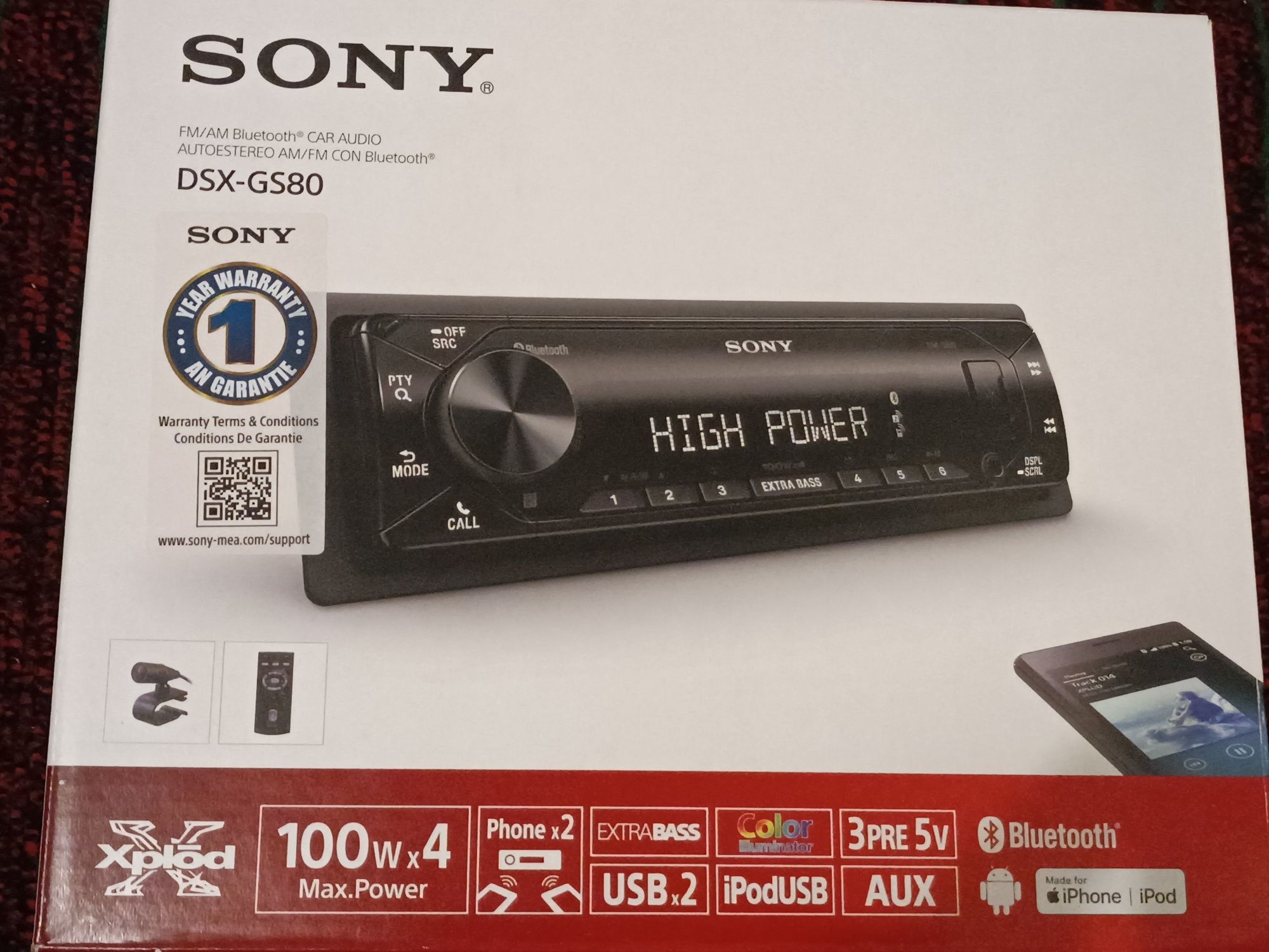 Автомагнитола Sony DSX-GS80