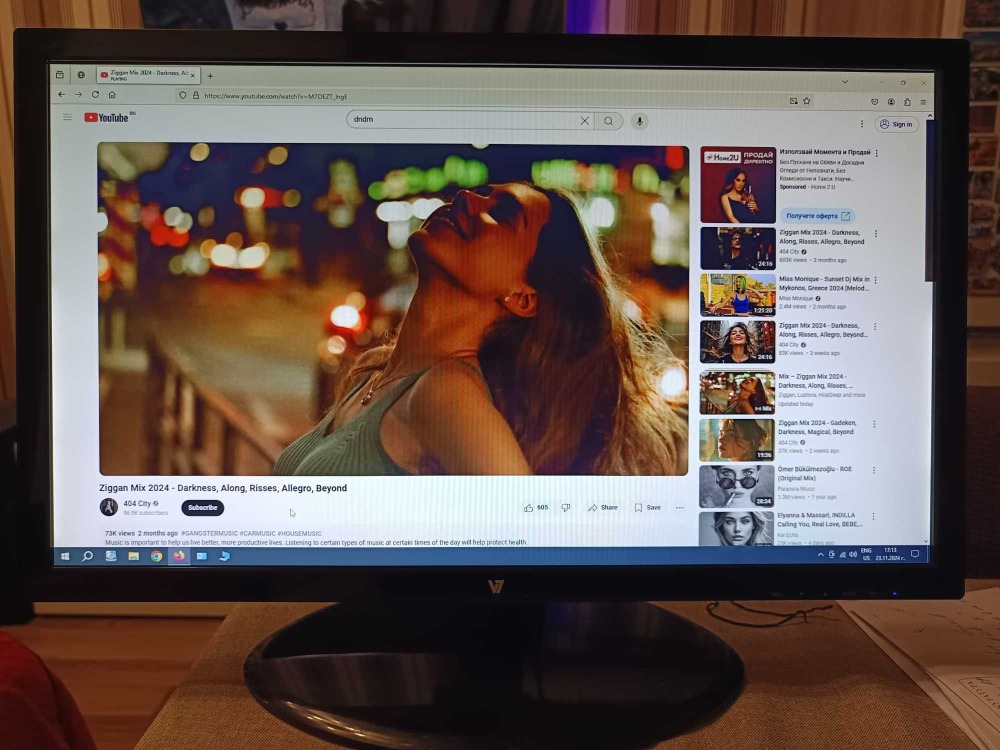LED монитор 21" Full HD AOC V7