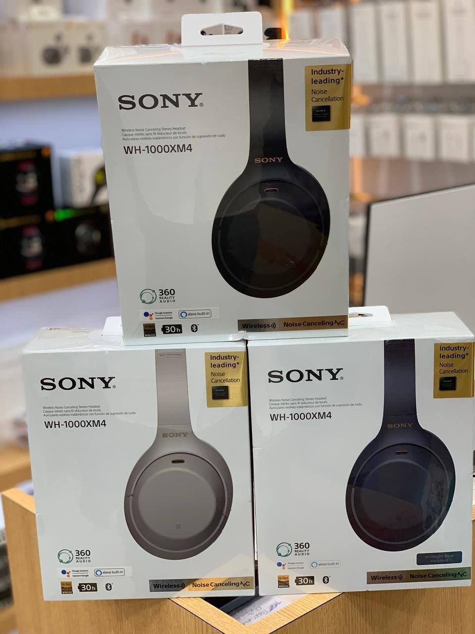 Sony WH-1000XM4 Беспроводные наушники с шумоподавлением