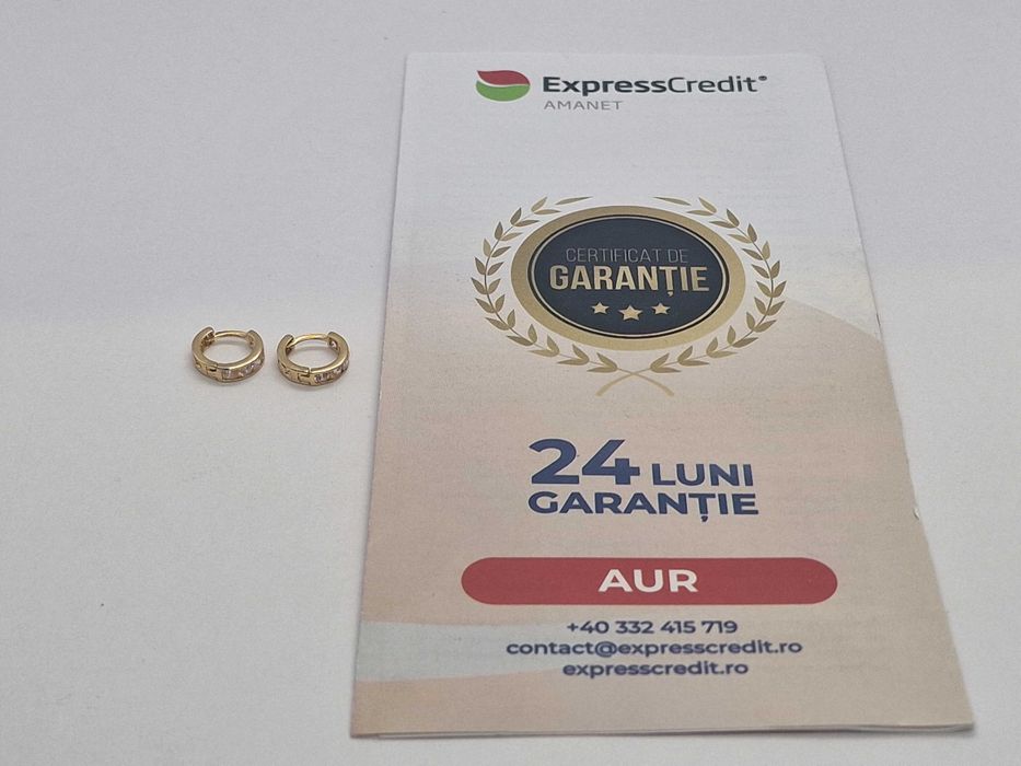 Cercei aur 14k 0.86g (AG4 DACIA B49630.2) Garantie 2 ani