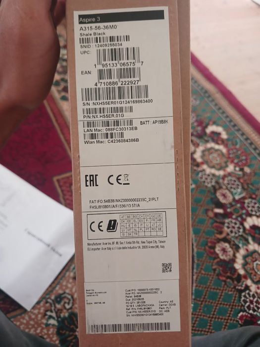 Acer core i3 512Gb