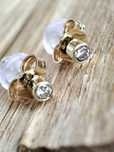 Cercei Piercing Cu Fluturas Din Aur Galben 14K Cu Diamante Diamant