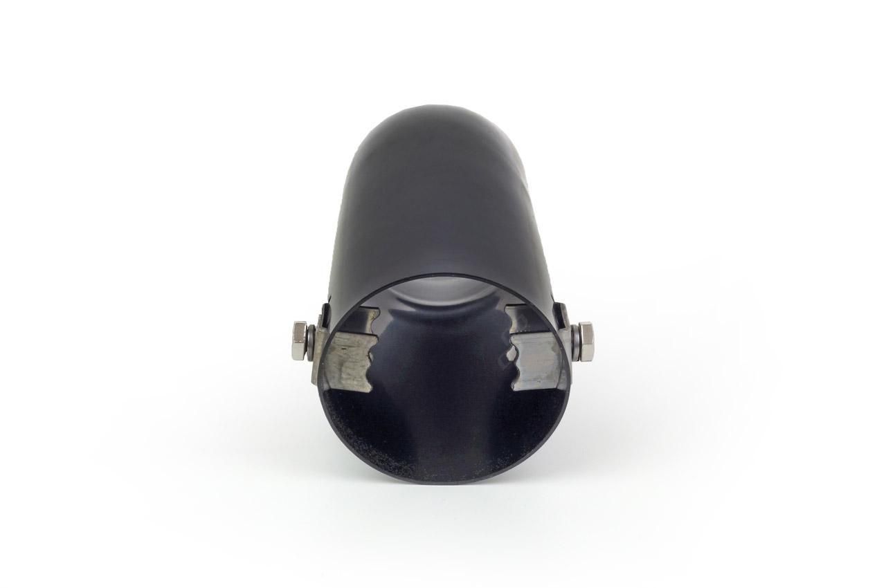 накрайник за ауспух amio mt 001b ,единичен черен хромникел.
