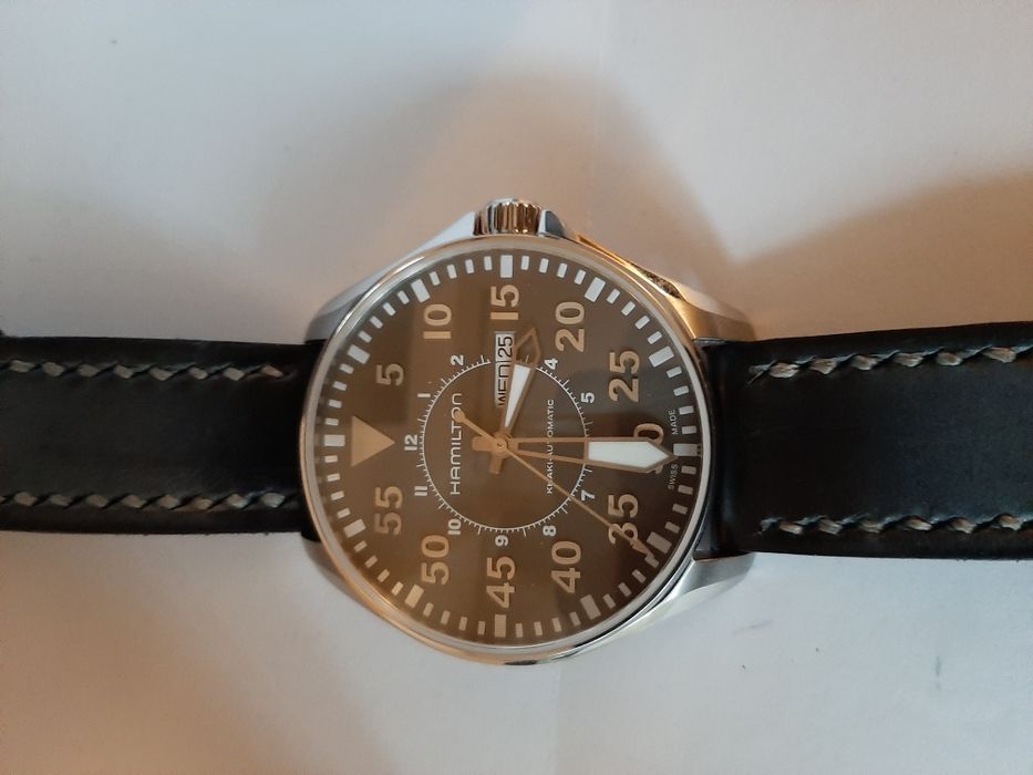 Hamilton khaki  pilot day date auto