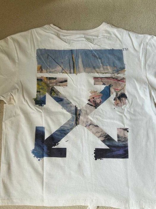Tricou Off White Oil Painting