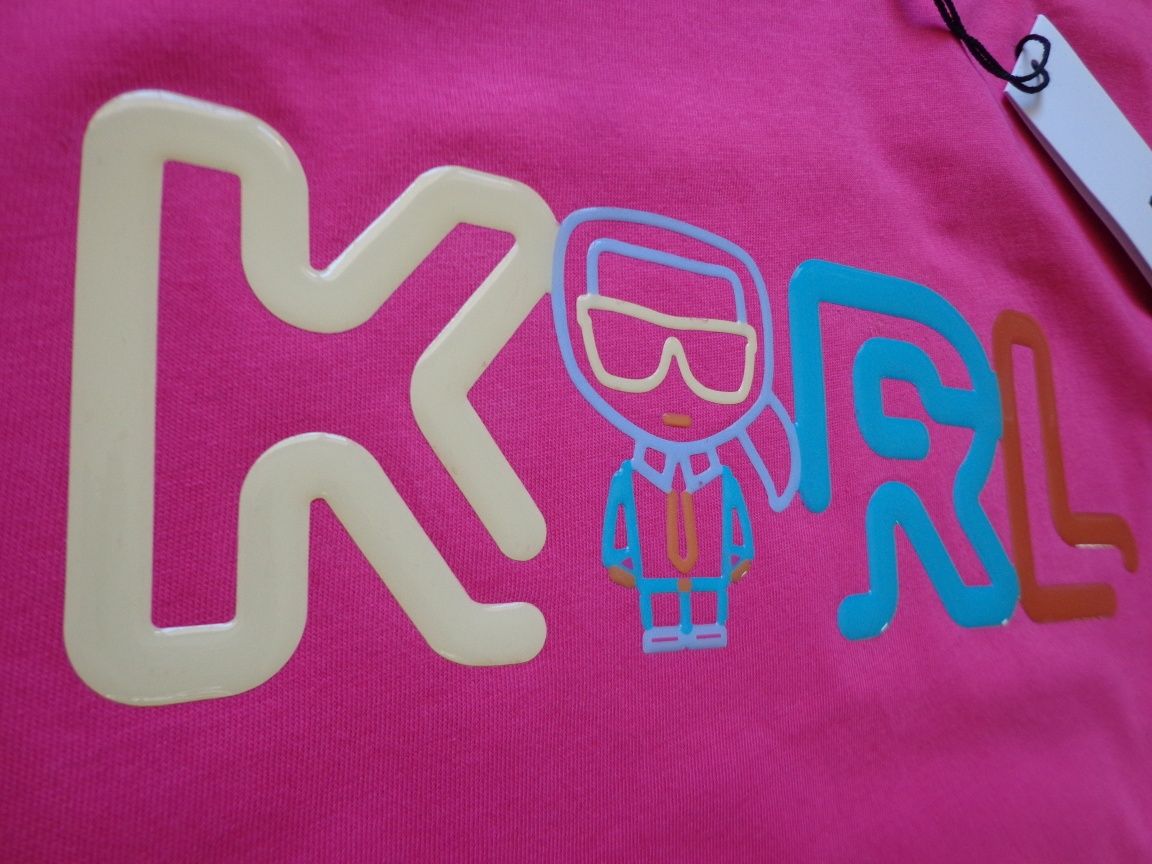 Дамска тениска Karl Lagerfeld Ikonik Outline 3D T-shirt размери XS, S