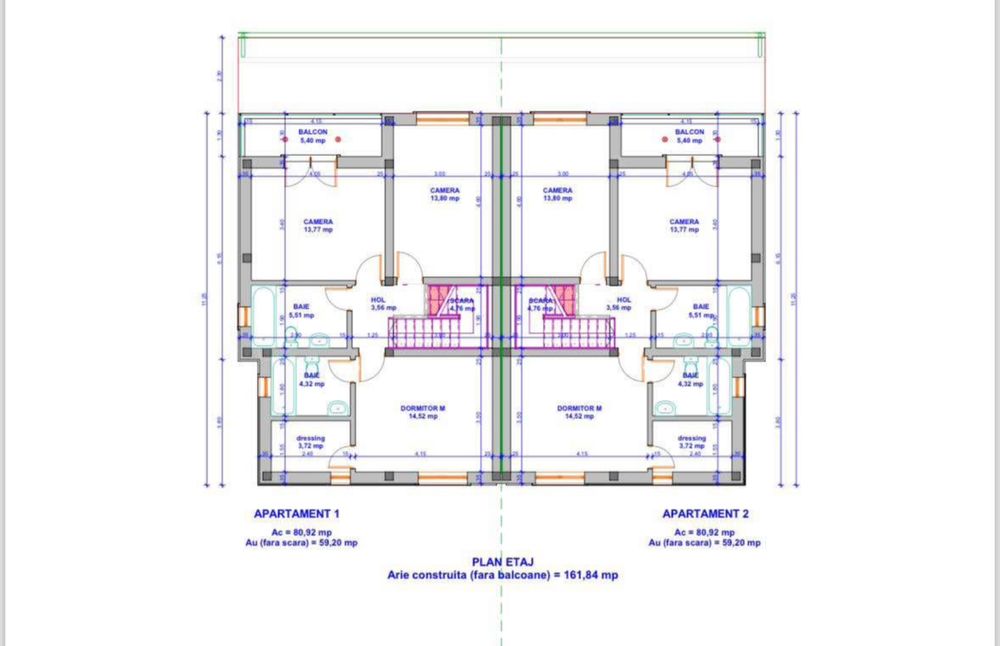 Duplex de vânzare în comuna Ghiroda, localitatea Giarmata Vii