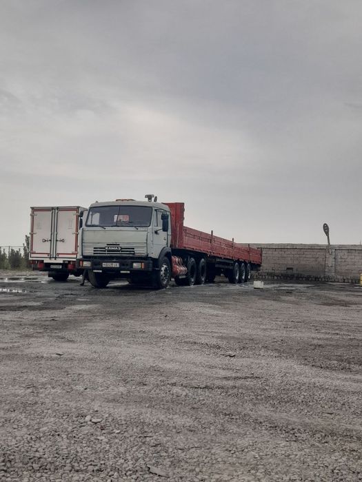 Камаз тягач шаланда сотувда