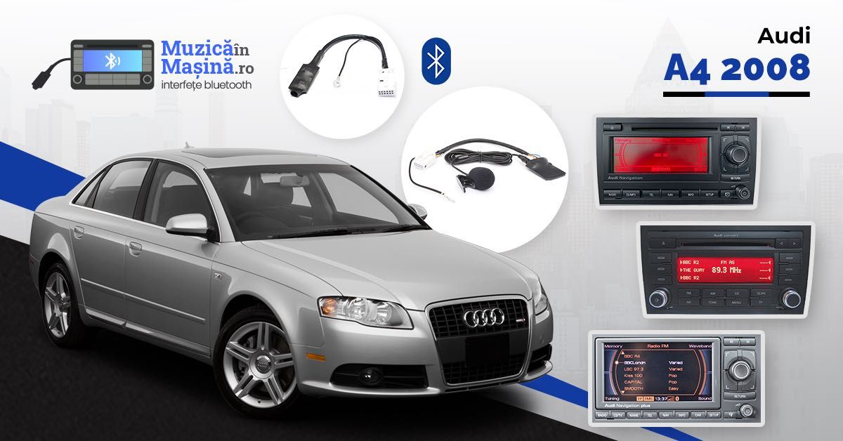 Interfata Adaptor Bluetooth Audi A4 B7 (12 pini).