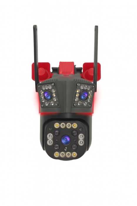 Cameră de Supraveghere 3 lentile, WiFi/4G, 12MP Ultra HD, PTZ 355°